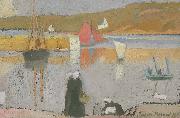 Emile Bernard Le port a oil painting artist